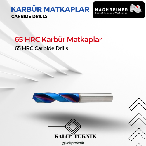 65HRC Sert Çelik Karbür Matkabı | E.3648.1 Serisi